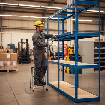 Heavy Duty Shelving - 1600mm High - 200/280kg Capacity - Blue