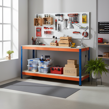 Premium Heavy Duty Workbench - 915mm High - 800kg Capacity - Chipboard