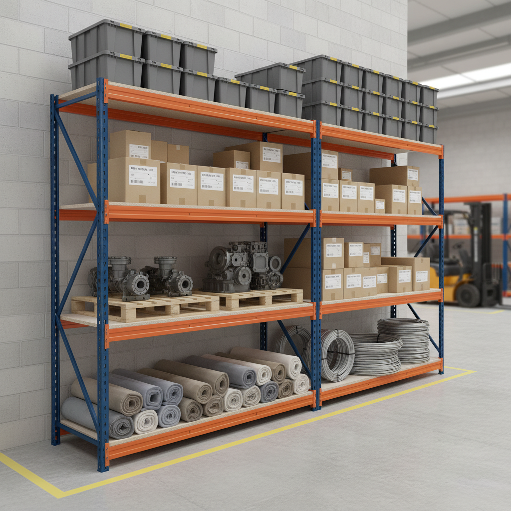 Heavy Duty Industrial Shelving - 1600mm High - 500kg Load Capacity - Front view