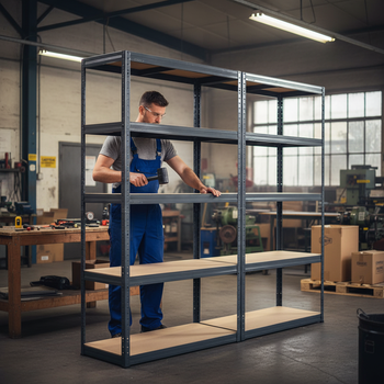 Heavy Duty Industrial Shelving - 1800mm High - 200/280kg Capacity - Grey