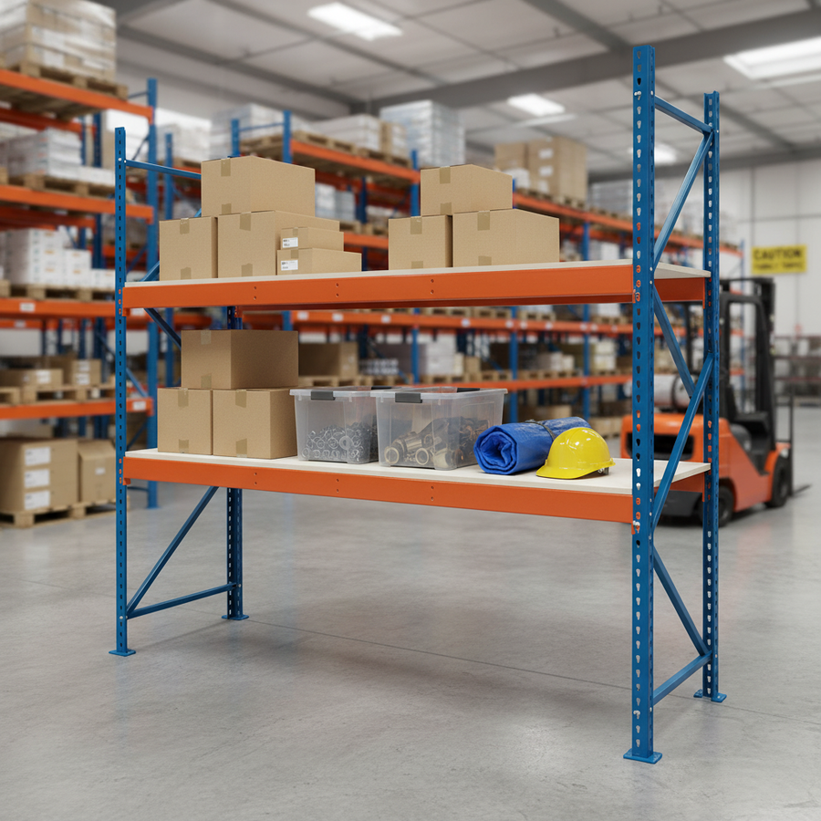 Additional Heavy Duty Melamine Shelf - Multi-Use for Storage Solutions - Front view