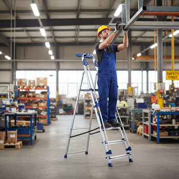 Professional Workstation Platform Step Ladders - 5 Sizes Available