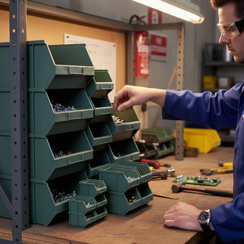 Linkable Plastic Small Parts Pick Bins - Versatile Storage Solutions