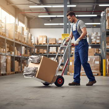 Heavy Duty Aluminium Dual Handle Sack Truck - 150kg Capacity