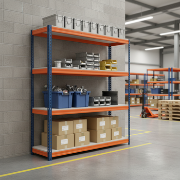 Premium Heavy Duty Industrial Shelving - 1800mm High - 500kg Load Capacity