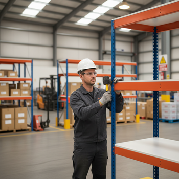 Heavy Duty Industrial Shelving - 2440mm High - 800kg Capacity - Melamine
